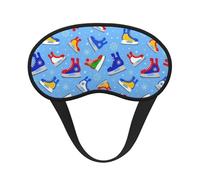 Hockey Elements - Máscara de dormir opaca con estampado creativo - Cubierta contorneada para dormir de lado, banda elástica ajustable