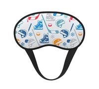Hockey Elements - Máscara de dormir unisex con estampado creativo y diseño de elementos creativos para viajes, meditación, sueño y viajes