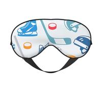 Hockey Elements - Máscara de ojos para dormir con estampado creativo y cómodo para hombres y mujeres, ligera, para viajes, siesta, meditación, yoga, trabajo