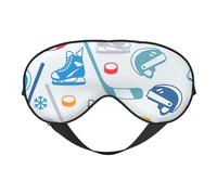 Hockey Elements - Máscara de ojos versátil con estampado creativo y cobertura completa, ligera, transpirable, para viajes, camping