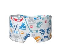 Hockey Elements - Máscara de orejeras para dormir con estampado creativo, diadema ajustable para yoga, viajes, mantiene el calor y ayuda cómoda