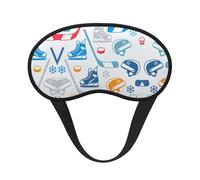 Hockey Elements - Máscara opaca para dormir con estampado creativo, cubierta de ojos para dormir de lado, comodidad suave, perfecta para viajes, meditación