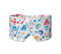 Hockey Elements - Orejeras transpirables y ajustables para dormir con estampado creativo para hombres y mujeres, para yoga, viajes