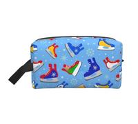 Hockey Elements - Organizador de viaje con estampado creativo de elementos de hockey, bolsa de aseo para hombres y mujeres, para viajes, gimnasio diario