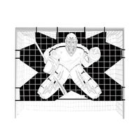 Hockey Goal Goalie Target - Accuracy Training & Practicing Tutor,Hockey Training Equipment For Soccer Baseball Practice Improving Accuracy