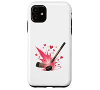 Hockey Love Heart Slap Shot Carcasa para iPhone 11