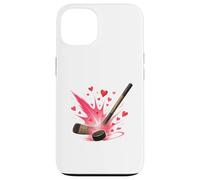 Hockey Love Heart Slap Shot Carcasa para iPhone 13