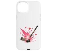 Hockey Love Heart Slap Shot Carcasa para iPhone 15 Plus