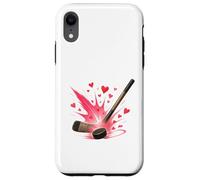 Hockey Love Heart Slap Shot Carcasa para iPhone XR