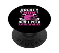 Hockey Mamá No Puck Conmigo PopSockets PopGrip Adhesivo