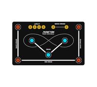 Hockey Mat | Non-Slip Stickhandling Pad | Hockey Training Aids | Board Passer Ice Simulator Practice Flooring Passing Tiles Synthetic Passings Puck Rebounder For Outdoor