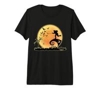 Hockey Player and Moon Silhouette Funny Halloween Costumes Camiseta Premium