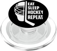 Hockey Player Funny For Kids Teens Adults Hockey Lovers PopSockets PopGrip para MagSafe