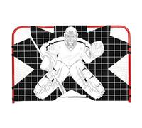 Hockey Poorie Target - Portada de juego callejero, potenciador de habilidades del jugador con zonas definidas | Equipo de sesiones netas de patio, compañero de práctica perfecto para p