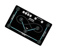 Hockey Practice Mat - Diatomaceous Earth 90x60cm 120x80cm | Non-Slip Stickhandling Pad Hockey Training Aids | Board Synthetic Ice Rollable Passer Floor Board for Outdoor All Ages Adults
