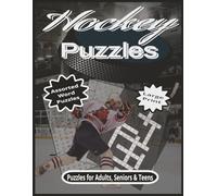 Hockey Puzzles: Large Print 8.5 x 11 Crosswords, Wordsearch & Word Fill Puzzles for Adults, Seniors, & Teens.
