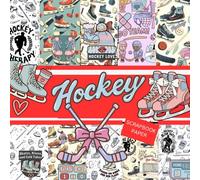 HOCKEY SCRAPBOOK PAPER: This is used in DIY junk journals, Decoupage, Ephemera, Origami