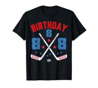 Hockey sobre hielo 8 cumpleaños niño 8 fiesta niños edad 8 Camiseta