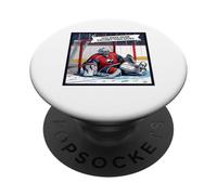 Hockey sobre hielo Bad Goalie Chirp Más excusas que ahorra gráfico PopSockets PopGrip Adhesivo