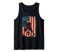 Hockey sobre Hielo de Estados Unidos, Bandera Americana, Hombres, Mujeres, niños, Divertido Hockey sobre Hielo Camiseta sin Mangas