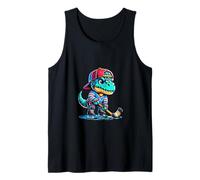 Hockey sobre Hielo Dinosaurio Jugador Cool Camiseta sin Mangas