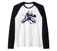 Hockey sobre Hielo para Aficionados al Hockey sobre Hielo Camiseta Manga Raglan