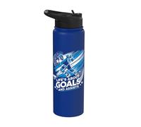 Hockey sobre hielo para hombres, niños | La vida se trata de goles y asistencias Stainless Steel Insulated Water Bottle