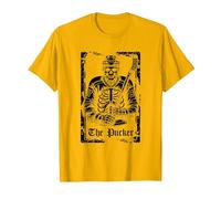 Hockey sobre Hielo Stick - Equipo Jugador Patinador Camiseta, Hombre, Dorado Brillante, M