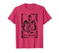 Hockey sobre Hielo Stick - Equipo Jugador Patinador Camiseta, Hombre, Rojo Jaspeado, 3XL