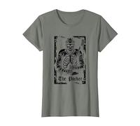 Hockey sobre Hielo Stick - Equipo Jugador Patinador Camiseta, Mujer, Verde Militar Jaspeado, S