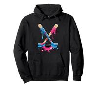 Hockey Sticks Ice Cream Sprinkle Drip Sport Boy Youth Player Sudadera con Capucha