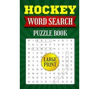 Hockey word search: 50+ big bring print word searches | A Fun and Activity Book for Hockey lovers | 6x9 inches, 110 pages | Gifts for Hockey Players, Coaches, and Fans