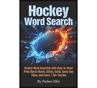 Hockey Word Search: Hockey Word Searches with Easy-to-Read Print About Skates, Sticks, Goals, Game Day Vibes, and more | 6x9 inches, 115 pages | 50+ ... Coaches, Players, Team Moms, and Free Time