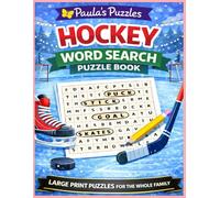 Hockey Word Search Puzzle Book - LARGE PRINT Edition: Relaxing Puzzles for The Whole Family (Paula's Puzzles)