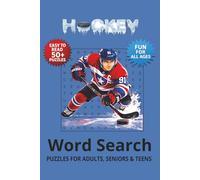 Hockey Word Search Puzzle Book: Word Searches with Easy to Read Print about Hockey, Hockey Games, Hockey Season and More | 6x9 inches, 110 pages | 50+ ... Gift for Vacations, Holiday and Free Times