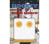 Hockey Word Search Puzzle Book: Word searches with easy to read print about hockey, ice hockey, and more │ 6x9 inches, 110 pages │ 50+ puzzles … gift ... and free times (JC Northern Publishing)
