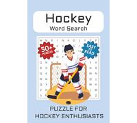 Hockey Word Search Puzzle Book: Word Searches with Easy to Read Print about Hockey, Ice Hockey, Ice Skating and More | 6x9 inches, 110 pages | 50+ ... Players, Vacations, Holidays and Free Times