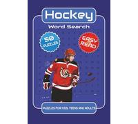Hockey Word Search Puzzle Book: Word Searches with Easy to Read Print about Hockey, Ice Hockey, Winter Sports and More [ 6x9 inches, 100 pages ] 50 ... for Vacations, Sports Lovers and Free Times