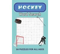 Hockey Word Search: Word Search Puzzles with Easy to Read Print about Hockey Games, Gear, Rinks, and More | 6x9 inches, 100 pages | 50 puzzles ... Gift for Vacations, Relaxation, and Free Time.