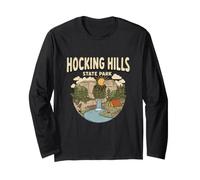 Hocking Hills State Park Ohio Cascada Forest Camping Manga Larga
