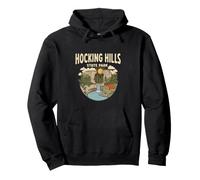 Hocking Hills State Park Ohio Cascada Forest Camping Sudadera con Capucha