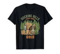 Hocking Hills State Park Ohio Senderismo Camping Retro Al Aire Libre Camiseta