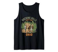 Hocking Hills State Park Ohio Senderismo Camping Retro Al Aire Libre Camiseta sin Mangas