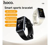 HOCO 1,47 TFT reloj inteligente pantalla táctil Bluetooth 5,3 versión de llamada IP67 impermeable ritmo cardíaco Monitor de salud para mujeres reloj deportivo Y44 Black