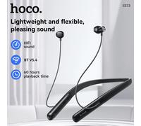 HOCO-auriculares inalámbricos con banda para el cuello, cómodos, Bluetooth 5,4, altavoz de 14mm, Audio estéreo HiFi, deportivos, compatibles con teléfono inteligente Black