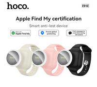HOCO E91E Mini etiqueta de seguimiento GPS inteligente Compatible con iOS Apple Find My App recordatorio antipérdida llave de coche dispositivo localizador de mascotas para niños Negro