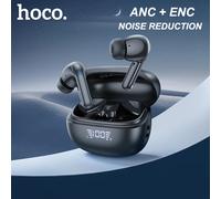 HOCO EQ5 ANC + ENC Bluetooth 5,3 auriculares inalámbricos cancelación activa de ruido sonido estéreo Hifi micrófono Dual música deporte auriculares Black