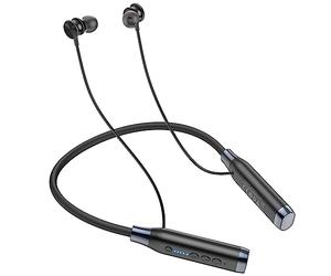 HOCO ES62 - Bonitos Auriculares Bluetooth Deportivos para Colgar el Cuello, Bluetooth V5.3, Tiempo de Uso: hasta 120 Horas, Tiempo en Espera: hasta 1200 Horas, Compatible con iPhone, Samsung, OnePlus