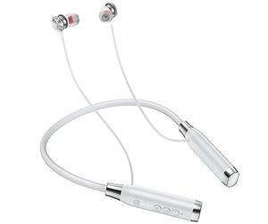 HOCO ES62 - Bonitos Auriculares Bluetooth Deportivos para Colgar el Cuello, Bluetooth V5.3, Tiempo de Uso: hasta 120 Horas, Tiempo en Espera: hasta 1200 Horas, Compatible con iPhone, Samsung, OnePlus