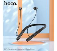 HOCO ES73 auriculares inalámbricos Bluetooth 5,4 con banda para el cuello altavoz de 14mm Audio estéreo HiFi auriculares estéreo deportivos soporte para teléfono inteligente Negro